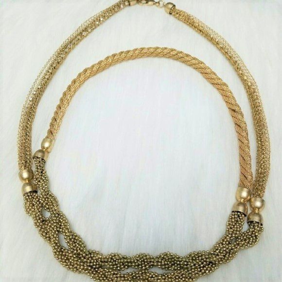 Catherine Malandrino Jewelry - Catherine Malandrino Gold Necklace TriDesign Chain